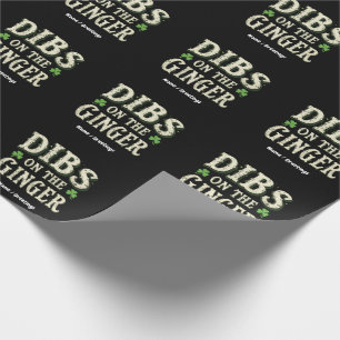 Papel De Regalo Funny Día de San Patricio "se mete en el dedo"