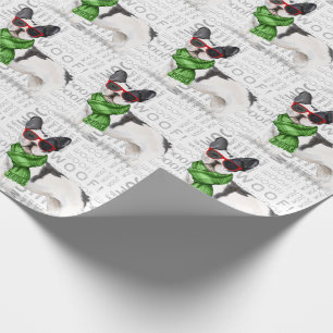 Papel De Regalo Funny Dog Lover Boston Terrier Navidades