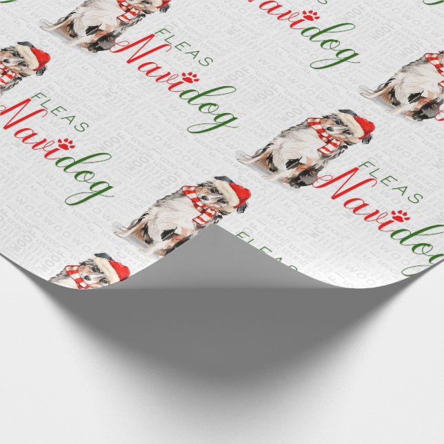 Papel De Regalo Funny Dog Lover Navidades Pastor Australiano (Esquina)