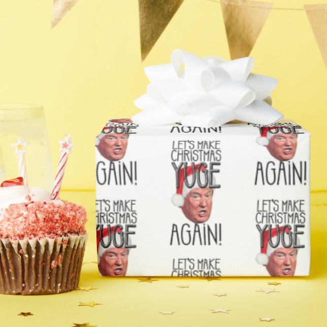 Papel De Regalo Funny Donald Trump vuelve a hacer que los Navidade (Fiesta de cumpleaños )