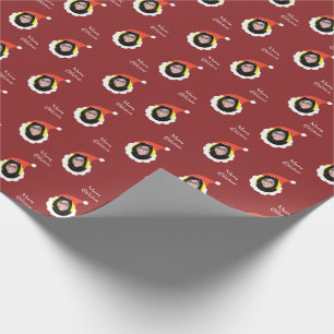 Papel De Regalo Funny Face Merry Christmas Photo Personalizado