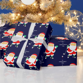 Papel De Regalo Funny Golf Christmas