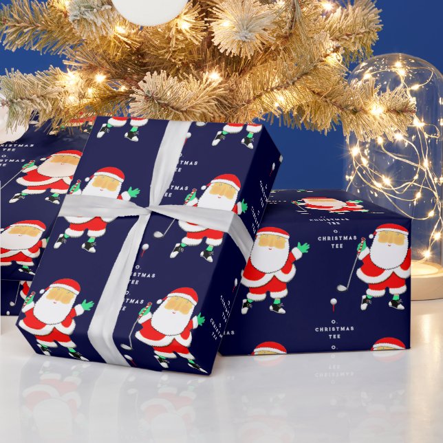 Papel De Regalo Funny Golf Christmas (Vacaciones)
