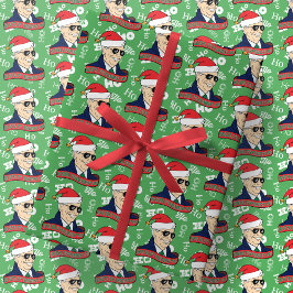 Papel De Regalo Funny Green Ho : Sus Navidades del presidente Joe 