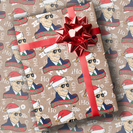 Papel De Regalo Funny Ho Sus Navidades Presidente Joe Biden Kraft