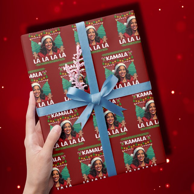 Papel De Regalo Funny Kamala Harris Navidades de regalo político f (Subido por el creador)