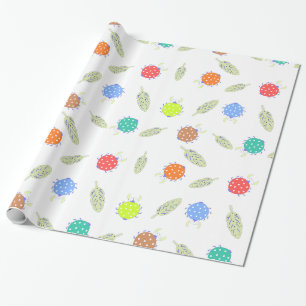 Papel De Regalo Funny lindo y colorido insecto sin inconvenientes