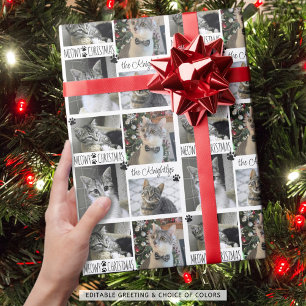 Papel De Regalo Funny NAVIDADES de Cat 4 Photo MEOWY Personalizado