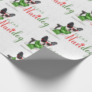 Papel De Regalo Funny Perro Lover Navidades Boston Terrier