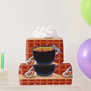 Papel De Regalo Funny Personalizado BBQ Grill con canciones y broc