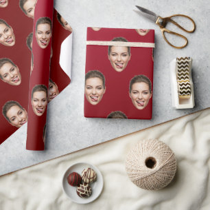 Papel De Regalo Funny Personalizado Face Personalized Gift Wrap