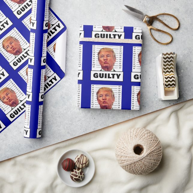 Papel De Regalo Funny Trump culpable (Artesanía)