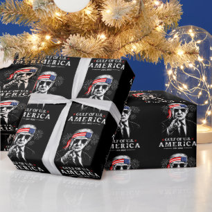Papel De Regalo Funny Trump Golfo De Estados Unidos 2025 4 De Juli