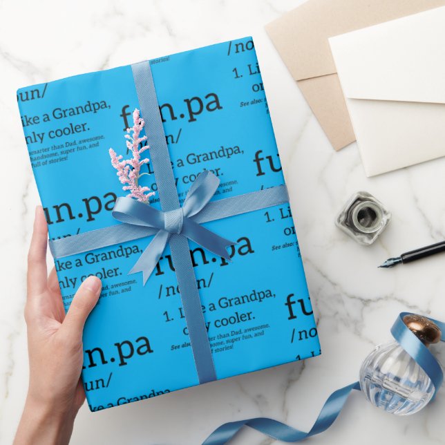 Papel De Regalo Funpa Como Un Abuelo Sólo Cooler (Regalar)