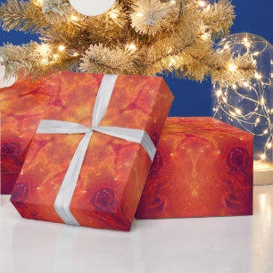 Papel De Regalo Furioso Fénix quemando copo de nieve