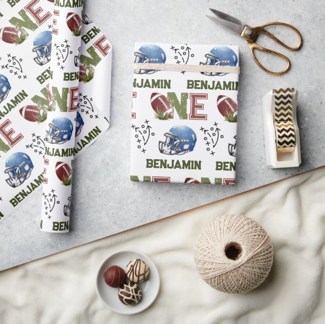 Papel De Regalo Fútbol americano (Artesanía)