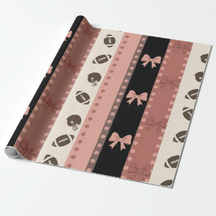 Papel De Regalo Fútbol Coquette con estampado de leopardo (13)
