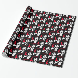 Papel De Regalo Fútbol de amor
