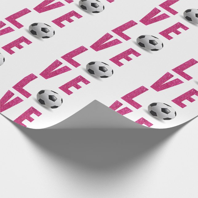 Papel De Regalo Fútbol de amor (Esquina)