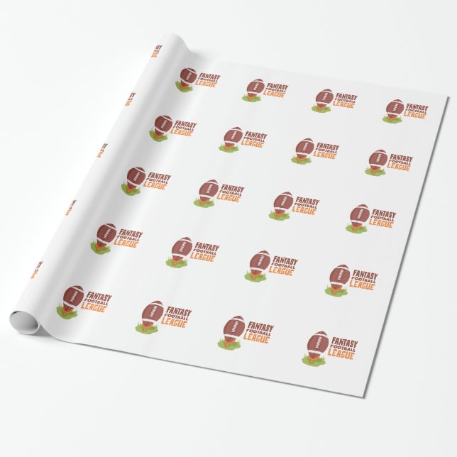 Papel De Regalo Fútbol de la fantasía (Desenrollado)