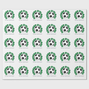 Papel De Regalo Fútbol en punto – Enfocados hasta que termine Fú