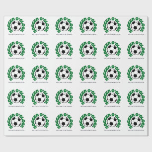 Papel De Regalo Fútbol en punto – Enfocados hasta que termine Fú