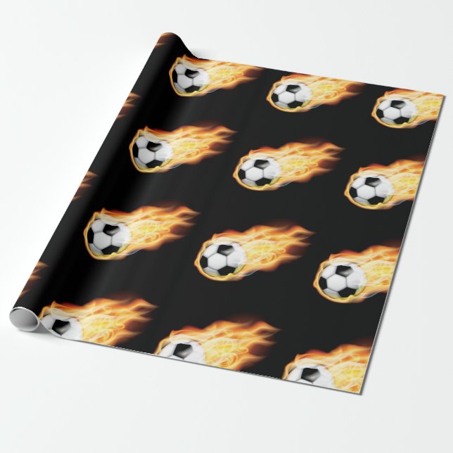Papel De Regalo Fútbol o fútbol (Desenrollado)