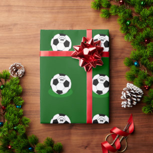 Papel De Regalo Fútbol, pelota de fútbol con nombre y número
