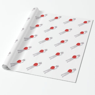 Papel De Regalo fútbol santa claus