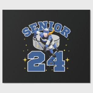 Papel De Regalo Fútbol sobre hielo divertido senior 2024