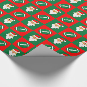 Papel De Regalo Fútbol y Navidades deportivos Santa
