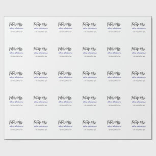 Papel De Regalo Futuro apellido de sra novia por casar gris púrpur