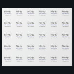 Papel De Regalo Futuro apellido de sra novia por casar púrpura gri<br><div class="desc">diseño</div>