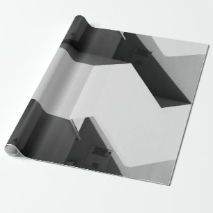 PAPEL DE REGALO GABINETE DE MADERA BLANCA Y NEGRA