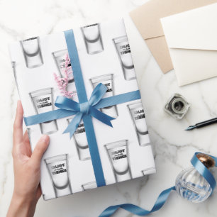 Papel De Regalo Gafas De Afilado En Blanco Con Texto