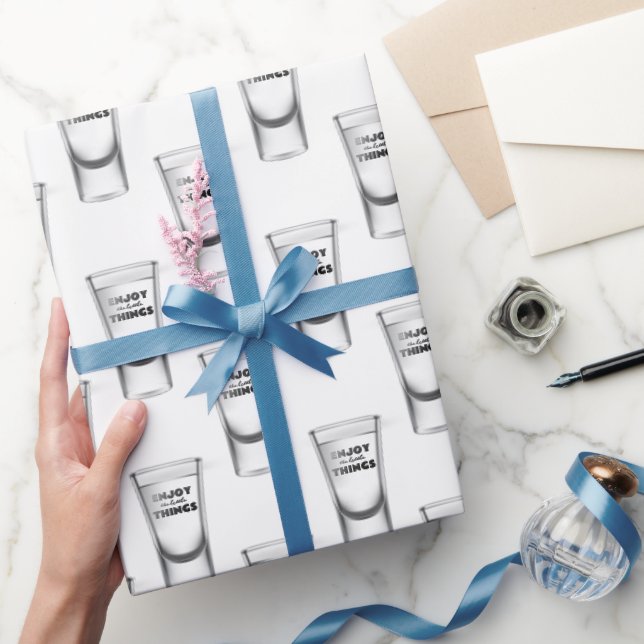 Papel De Regalo Gafas De Afilado En Blanco Con Texto (Regalar)