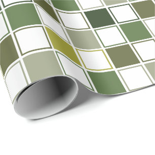 Papel De Regalo Gafas de camuflaje verde militar a cuadros