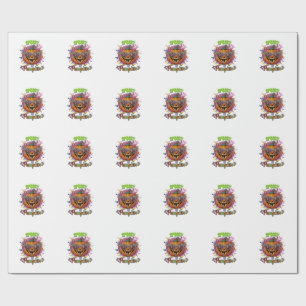 Papel De Regalo Gafas de sol de calabaza espeluznante lunas telara