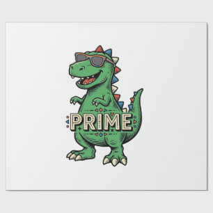 Papel De Regalo Gafas de sol de dinosaurio vintage camiseta de dib