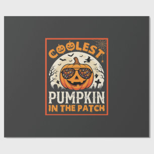 Papel De Regalo Gafas de sol de la calabaza más genial de Hallowee
