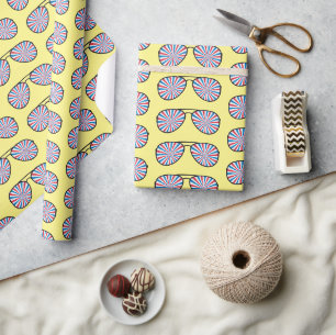 Papel De Regalo Gafas de sol de Swirl Patriótico PopArt