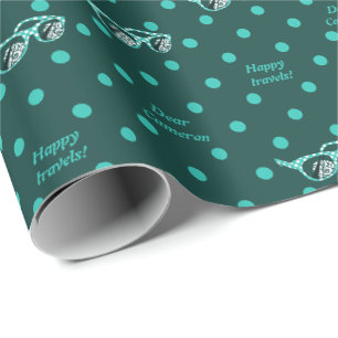 Papel De Regalo Gafas de sol Happy Travels con estampado de lunare