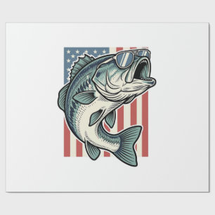 Papel De Regalo Gafas de sol patrióticas para pesca de lubina vect