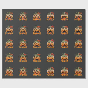 Papel De Regalo Gafas de sol retro de Halloween Hey Pumpkin