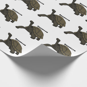 Papel De Regalo Galapagos land tortoise illustration 