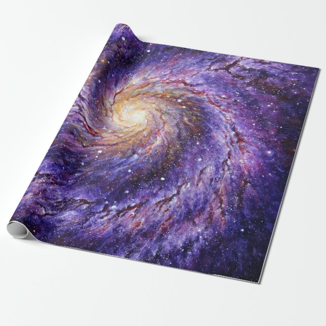 Papel De Regalo Galaxia (Desenrollado)