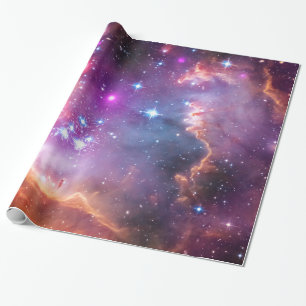 Papel De Regalo Galaxia Angélica Caída