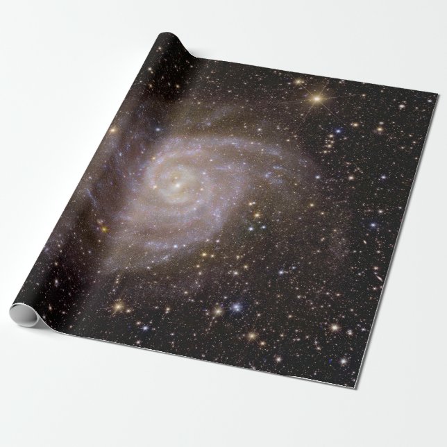 Papel De Regalo Galaxia espiral IC 342 (Desenrollado)