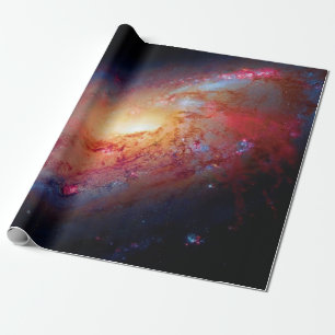 Papel De Regalo Galaxia espiral Messier M106 Foto del espacio exte