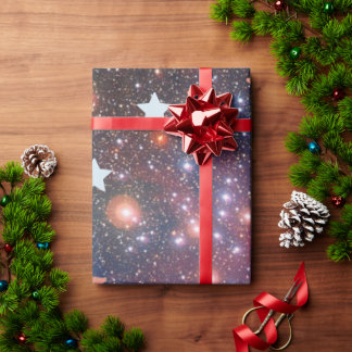Papel de Regalo Galaxia Estelar Cósmica de Lujo.